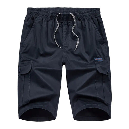 Plus Size Multi-pocket Elastic Casual Shorts
